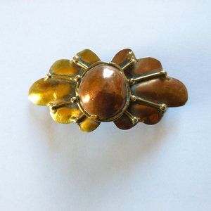 Brass and Copper Handcrafted barrette
